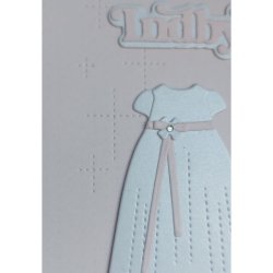 Dies/skre stencils, Baggrund A6 med kors, Made With Love 63441