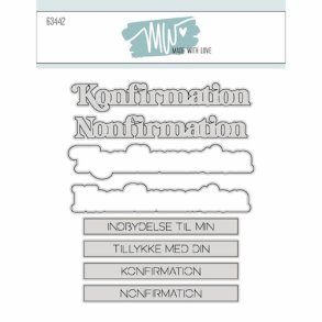 Dies/skre stencils, Konfirmations tekster, Made With Love 63442
