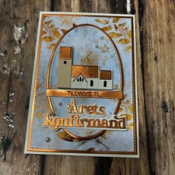 Dies/skre stencils, rets Konfirmand tekster, Made With Love 63443