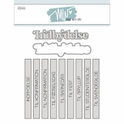 Dies/skre stencils, Indbydelse tekster, Made With Love 63444