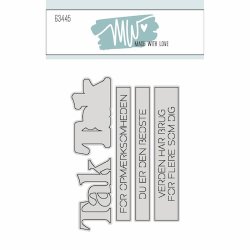 Dies/skre stencils, TAK tekster, Made With Love 63445