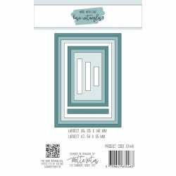 Dies/skre stencils, Rektangler/Baggrunde A6, Made With Love 63446 - variant 1