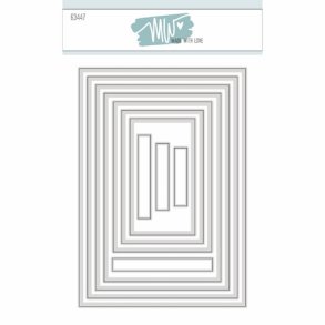 Dies/skre stencils, Rektangler/Baggrunde A6, Made With Love 63447 - variant 2