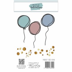 Dies/skre stencils, Sjove balloner, Made With Love 63450