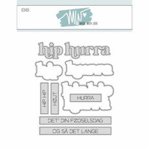 Dies/skre stencils, Fdselsdags tekster, Made With Love 63451