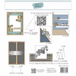 Dies/skre stencils, Stort Sketch-st no#10, Made With Love 63452