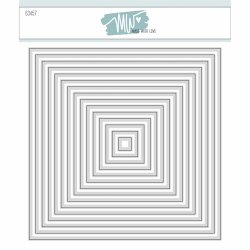 Dies/skre stencils, Firkanter/Baggrunde, Made With Love 63457 - variant 1