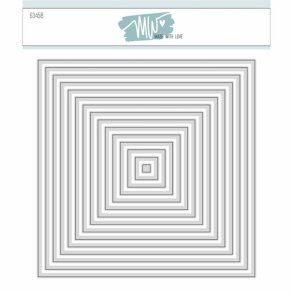 Dies/skre stencils, Firkanter/Baggrunde, Made With Love 63458 - variant 2