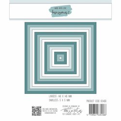 Dies/skre stencils, Firkanter/Baggrunde, Made With Love 63458 - variant 2