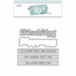 Dies/skre stencils, Fdselsdags tekster, Made With Love 63460
