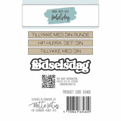 Dies/skre stencils, Fdselsdags tekster, Made With Love 63460