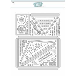 Dies/sk�re stencils, Kuvert-�ske, tekster &amp; pynt, Made With Love 63462
