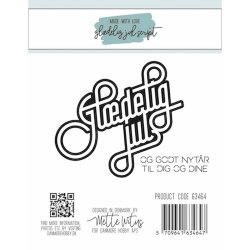 Dies/skre stencils, "God Jul" mm. tekster, Made With Love 63464
