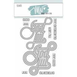Dies/skre stencils, "God Jul" mm. tekster, Made With Love 63465