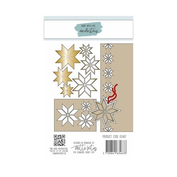 Dies/skre stencils, "Nordiske stjerner", Made With Love 63467