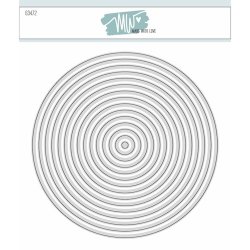 Dies/skre stencils, Cirkler/Baggrunde, Made With Love 63472 - variant 2