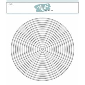 Dies/skre stencils, Cirkler/Baggrunde, Made With Love 63472 - variant 2