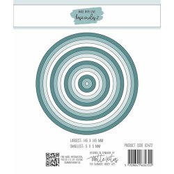 Dies/skre stencils, Cirkler/Baggrunde, Made With Love 63472 - variant 2