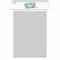 Dies/Sk�re stencils, Made With Love 63496; baggrundsdie med pr�gede blade