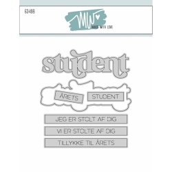 Dies/Sk�re stencils, Made With Love 63498; Studenter tekster
