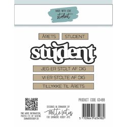 Dies/Sk�re stencils, Made With Love 63498; Studenter tekster
