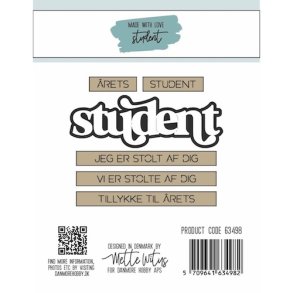 Dies/Sk�re stencils, Made With Love 63498; Studenter tekster