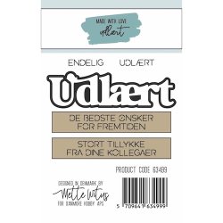 Dies/Sk�re stencils, Made With Love 63499; Udl�rt tekster