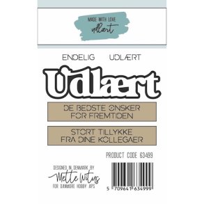 Dies/Sk�re stencils, Made With Love 63499; Udl�rt tekster