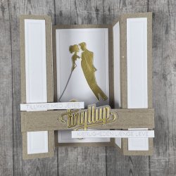 Dies/Sk�re stencils, Made With Love 63502; Bryllups tekster