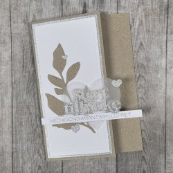 Dies/Sk�re stencils, Made With Love 63503; Stort tillykke &amp; bryllupstekster