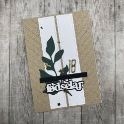 Dies/Sk�re stencils, Made With Love 63508; Herringbone background (sildebens m�nster)