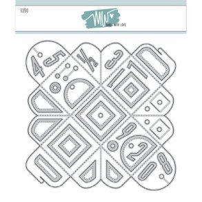 Dies/Sk�re stencils, Made With Love 63510; No Glue Box
