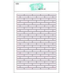 Dies/Sk�re stencils, Made With Love 63518; Murstens baggrund
