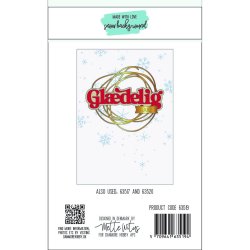 Dies/Sk�re stencils, Made With Love 63519; Snefnug baggrund