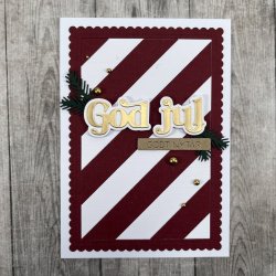 Dies/Sk�re stencils, Made With Love 63521; God Jul (i stor st�rrelse) og Godt Nyt�r