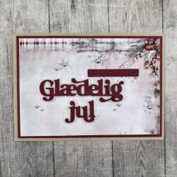 Dies/Sk�re stencils, Made With Love 63521; God Jul (i stor st�rrelse) og Godt Nyt�r