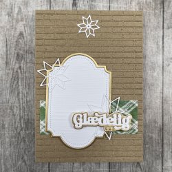 Dies/Sk�re stencils, Made With Love 63522; Gl�delig jul (i lille st�rrelse)