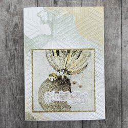 Dies/Sk�re stencils, Made With Love 63522; Gl�delig jul (i lille st�rrelse)
