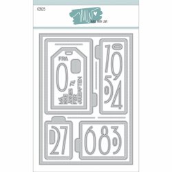 Dies/sk�re stencils, "Calender Doors" kalenderl�ger, Made With Love 63525