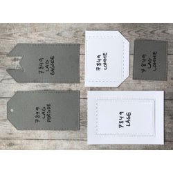 Die/skre stencil, lomme, insert etc. - tilbehr til dies DH7848-foldemrke