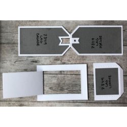 Die/skre stencil, lomme, insert etc. - tilbehr til dies DH7848-foldemrke