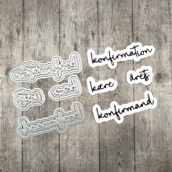 Dies/skre stencils, Dan-Dies 7902, "Konfirmation, rets / kre konfirmand"