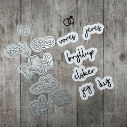 Dies/skre stencils, Dan-Dies 7905, "Bryllups-tekster"