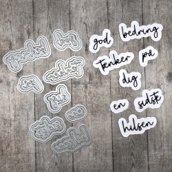Dies/skre stencils, Dan-Dies 7908, "god bedring - tnker p dig - en sidste hilsen"