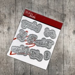 Dies/skre stencils, Dan-Dies 7908, "god bedring - tnker p dig - en sidste hilsen"