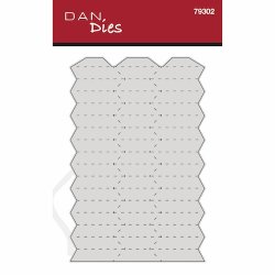 Die/skre stencil, Dan-Dies 79302; Foldet julekugle - version 2