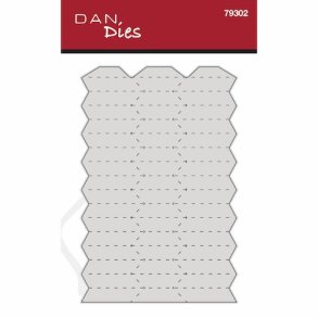 Die/sk�re stencil, Dan-Dies 79302; Foldet julekugle - version 2