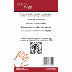 Die/skre stencil, Dan-Dies 79302; Foldet julekugle - version 2