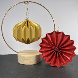 Die/skre stencil, Dan-Dies 79302; Foldet julekugle - version 2