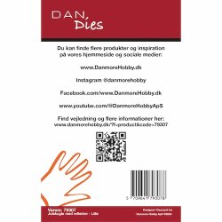 Die/skre stencil, Dan-Dies 79307; Julekugle med reflektor - Lille